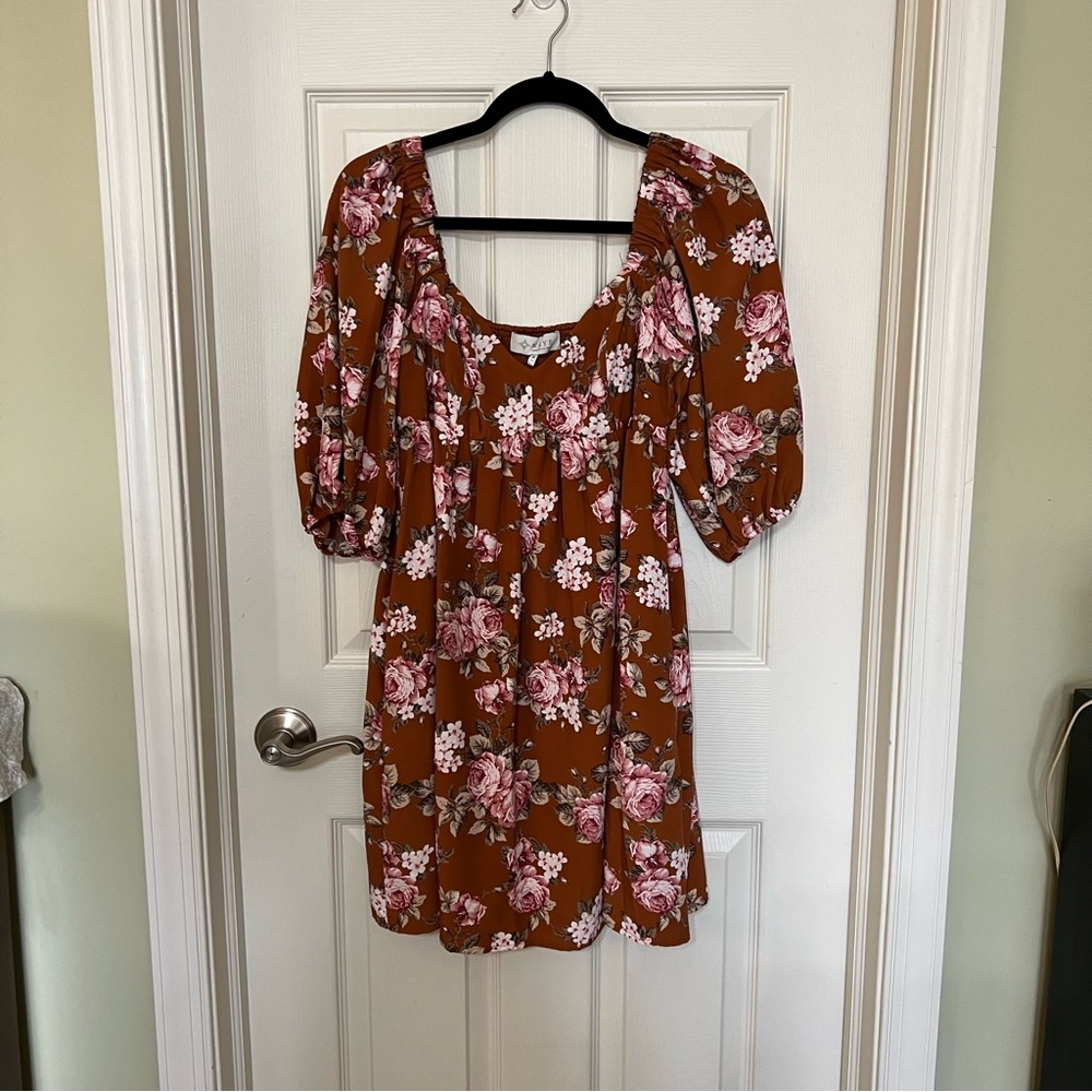 WAYF Take it all in Floral Babydoll Dress